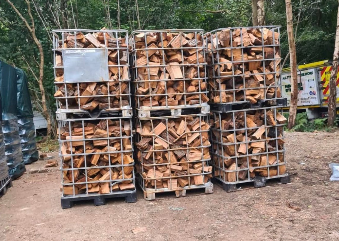 Seasoned hardwood logs